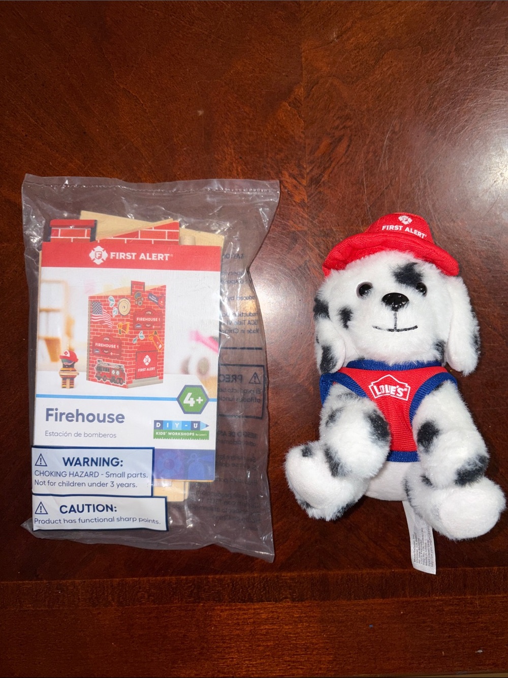 Lowe’s first alert Dalmatian dog diy firehouse